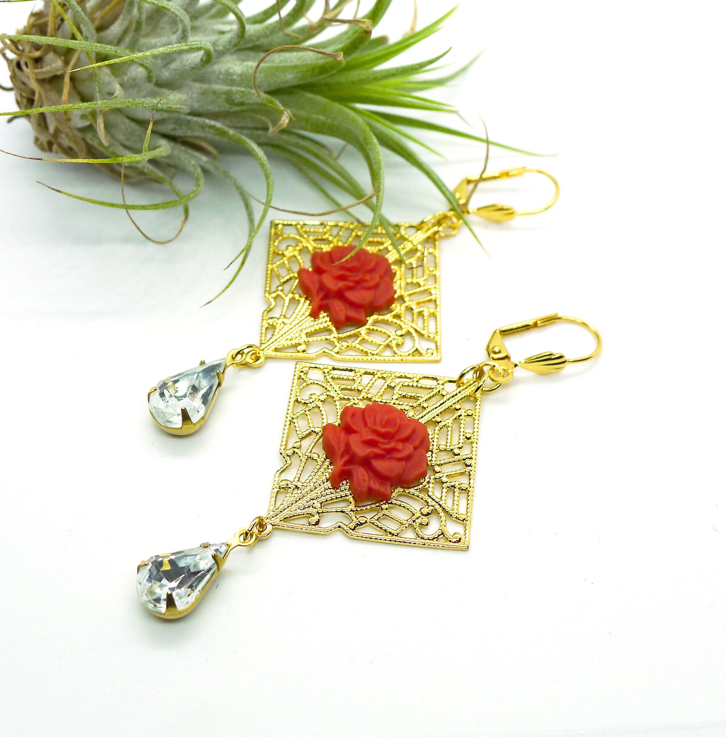 Coral Rose Drops