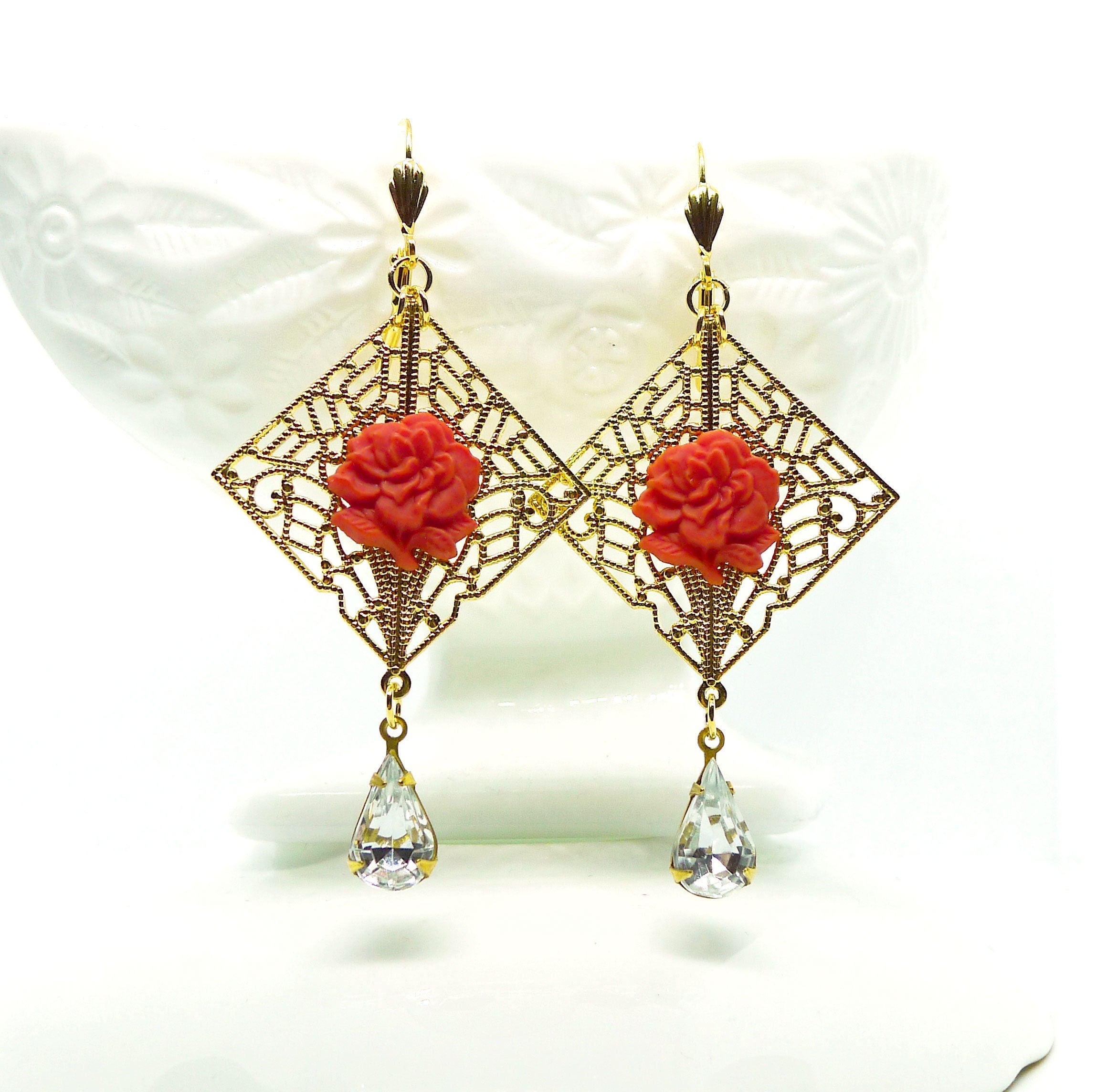 Coral Rose Drops