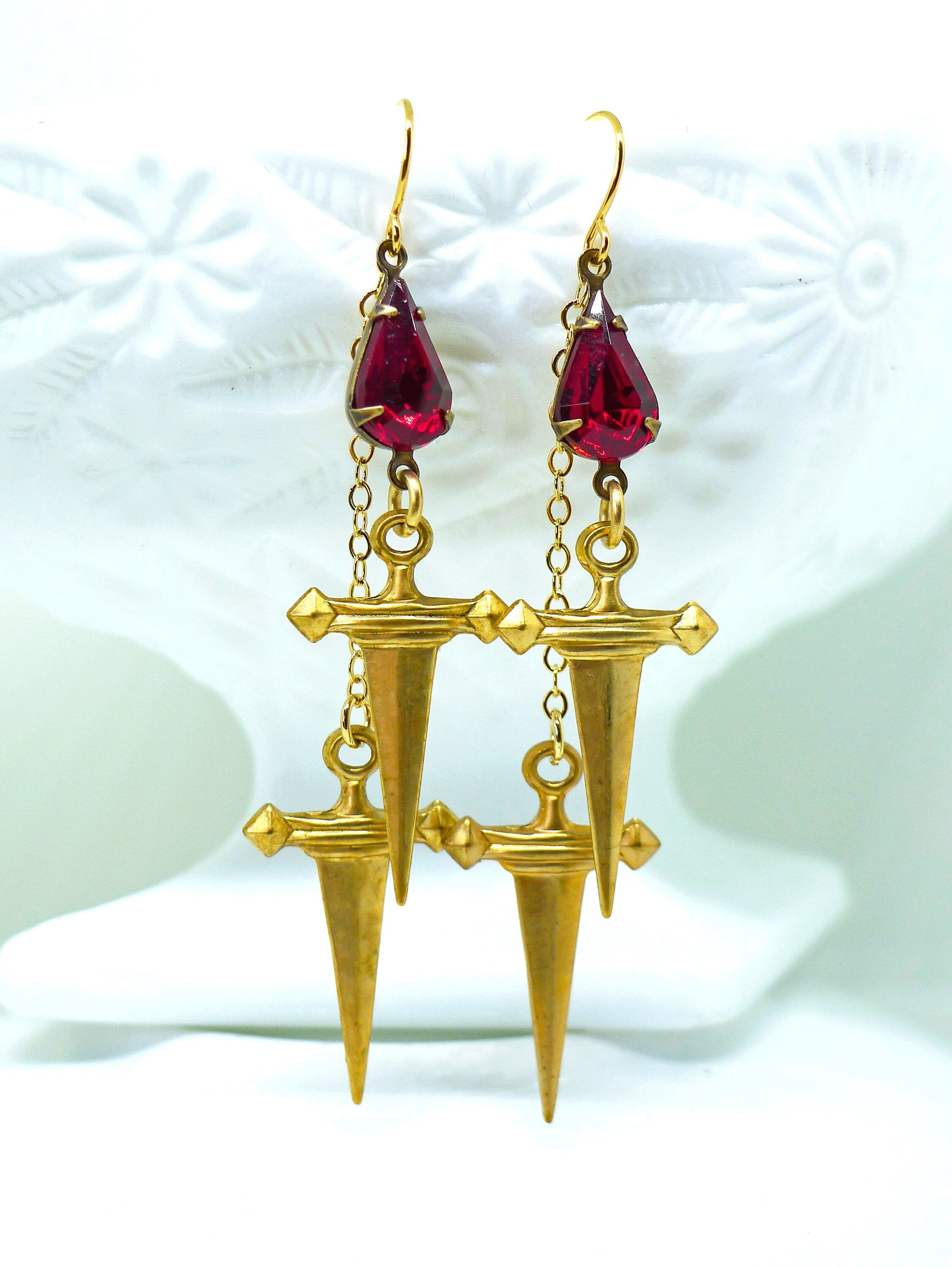 Blood Drops and Daggers Charms