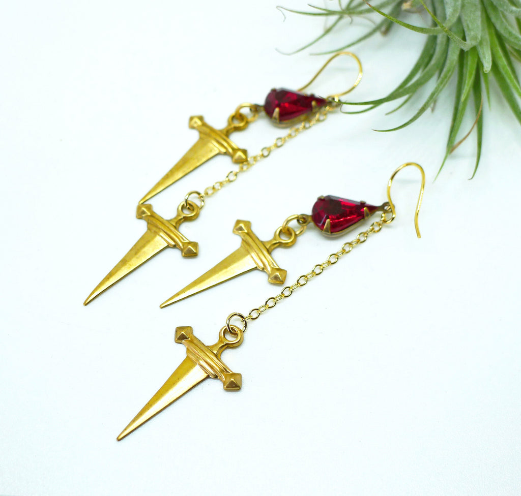 Blood Drops and Daggers Charms