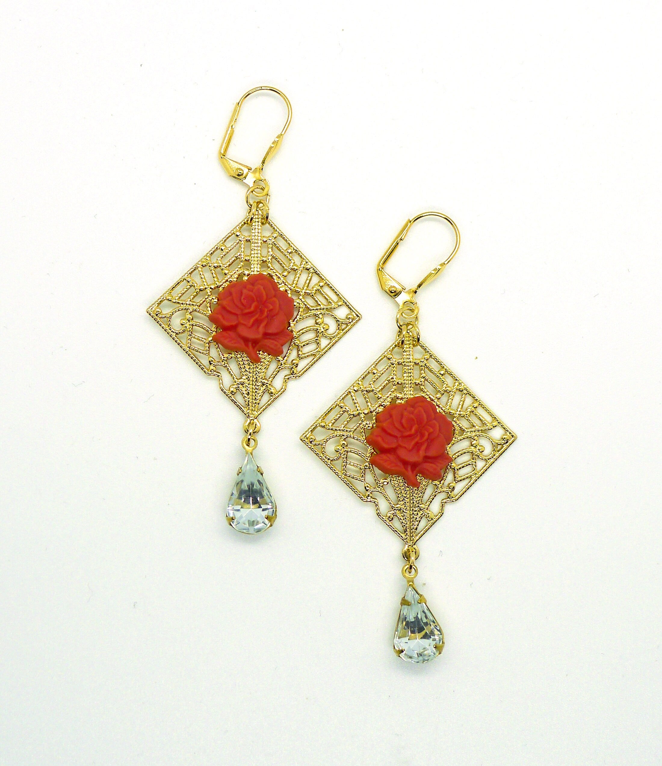 Coral Rose Drops