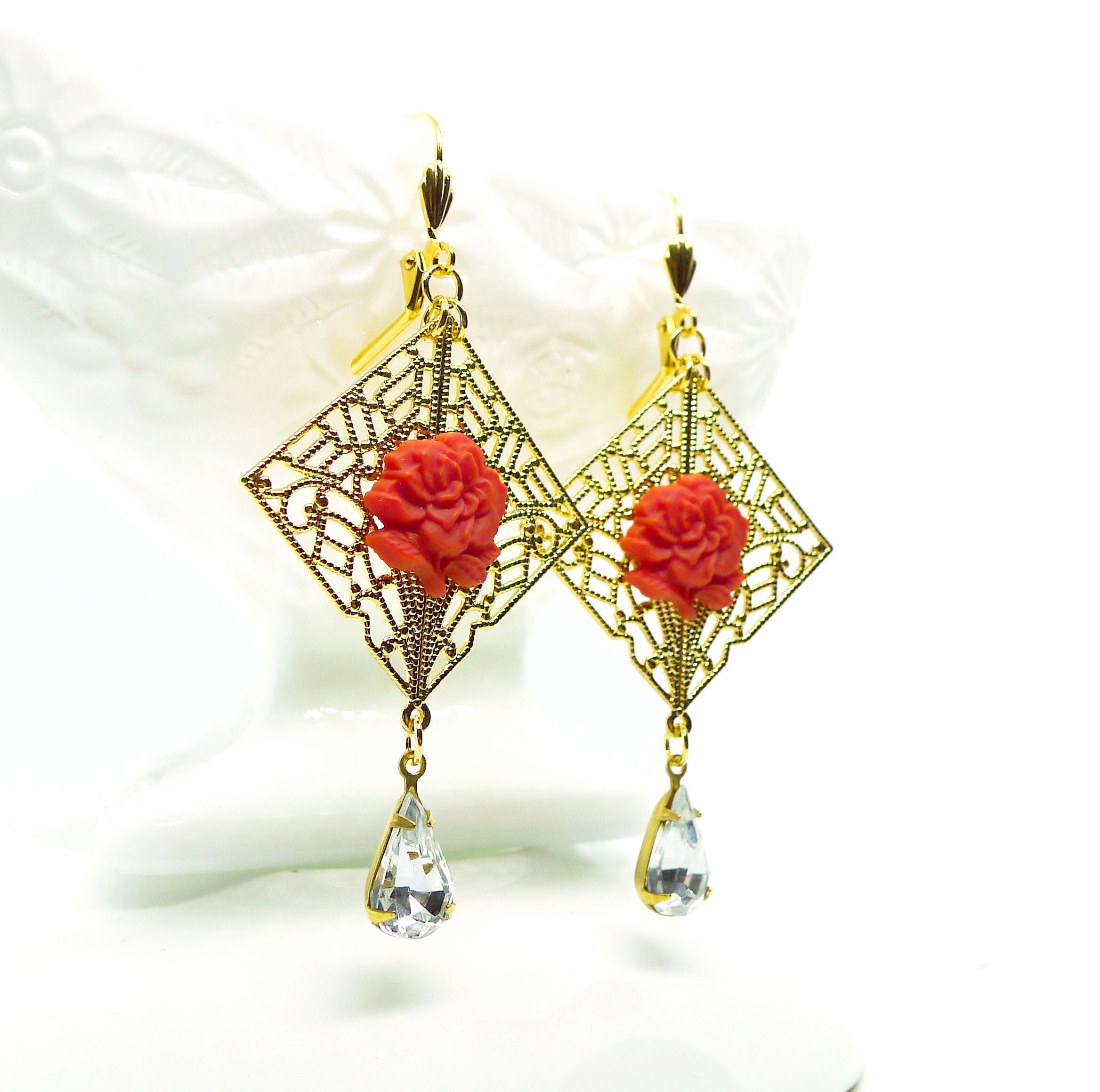 Coral Rose Drops