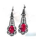 Black and Ruby Dangles